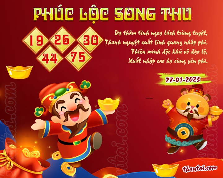 PHÚC LỘC SONG THU 13/01/2023
