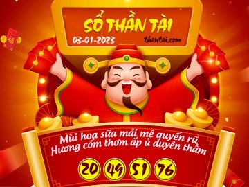 SỔ THẦN TÀI 03/01/2023