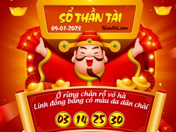 SỔ THẦN TÀI 09/01/2023