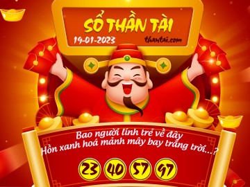 SỔ THẦN TÀI 19/01/2023