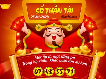 SỔ THẦN TÀI 25/01/2023