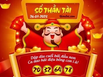 SỔ THẦN TÀI 26/01/2023