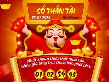 SỔ THẦN TÀI 27/01/2023