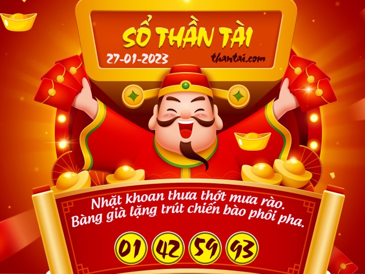 SỔ THẦN TÀI 12/01/2023