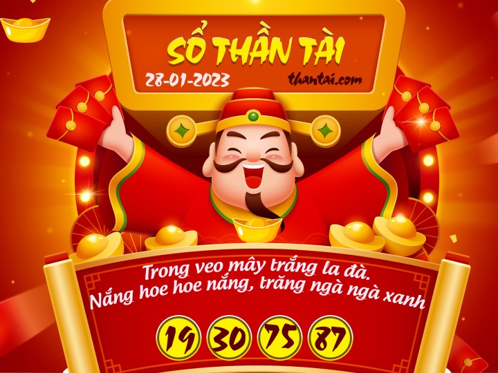 SỔ THẦN TÀI 13/01/2023