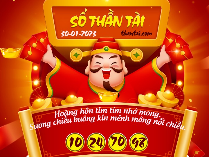 SỔ THẦN TÀI 15/01/2023