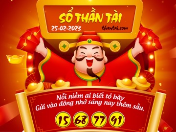 SỔ THẦN TÀI 25/02/2023