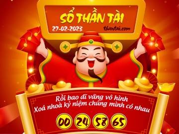 SỔ THẦN TÀI 27/02/2023