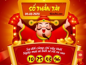 SỔ THẦN TÀI 04/03/2023