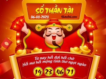 SỔ THẦN TÀI 06/03/2023