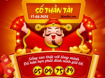 SỔ THẦN TÀI 17/03/2023