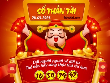 SỔ THẦN TÀI 20/03/2023