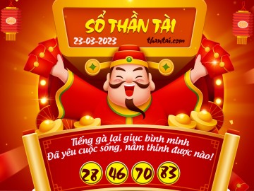 SỔ THẦN TÀI 23/03/2023