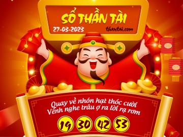 SỔ THẦN TÀI 27/03/2023