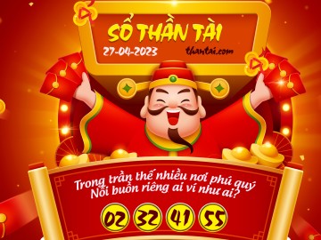 SỔ THẦN TÀI 27/04/2023