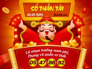 SỔ THẦN TÀI 03/05/2023