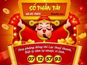 SỔ THẦN TÀI 08/05/2023