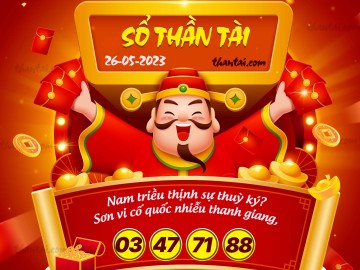 SỔ THẦN TÀI 26/05/2023