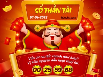 SỔ THẦN TÀI 07/06/2023