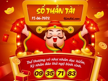 SỔ THẦN TÀI 15/06/2023