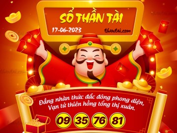 SỔ THẦN TÀI 17/06/2023