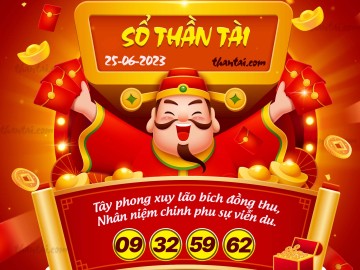 SỔ THẦN TÀI 25/06/2023