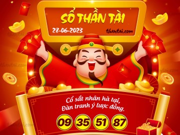 SỔ THẦN TÀI 28/06/2023