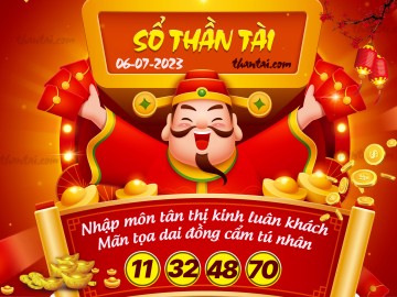 SỔ THẦN TÀI 06/07/2023