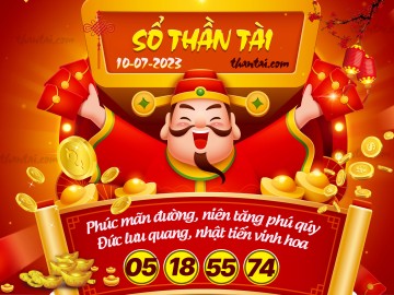 SỔ THẦN TÀI 10/07/2023