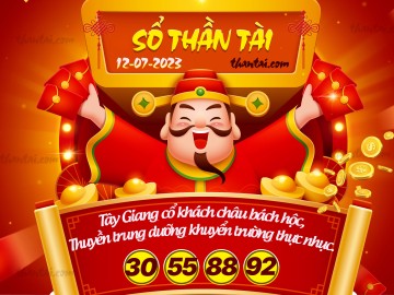 SỔ THẦN TÀI 12/07/2023