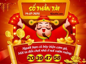 SỔ THẦN TÀI 19/07/2023