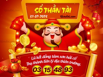 SỔ THẦN TÀI 31/07/2023