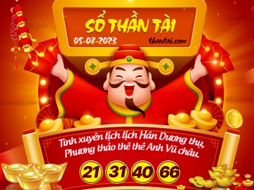 SỔ THẦN TÀI 05/08/2023