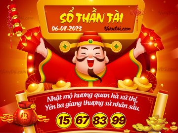 SỔ THẦN TÀI 06/08/2023