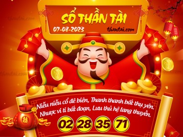 SỔ THẦN TÀI 07/08/2023