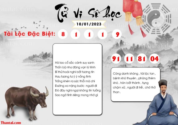 TỬ VI SỐ HỌC 01/01/2023