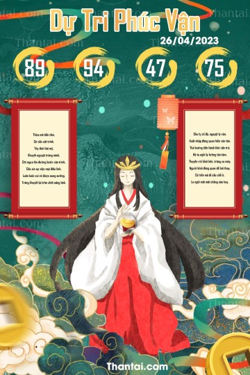 DỰ TRI PHÚC VẬN 26/04/2023